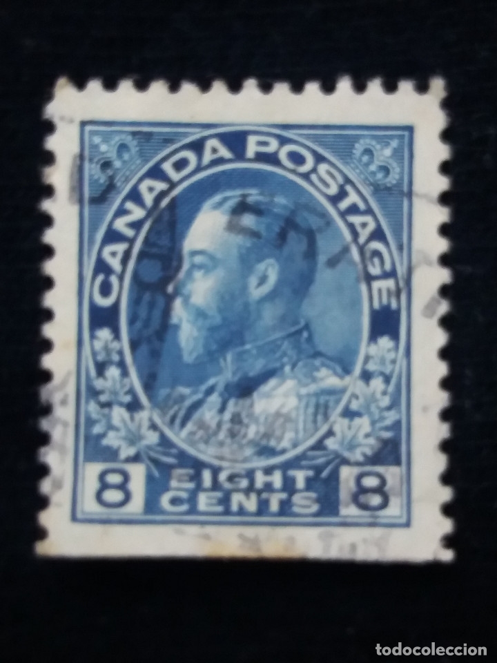 Sellos: CANADA, 8 CENT, REY GEORGE V, A&Ntilde;O 1925.SIN USAR. - Foto 1