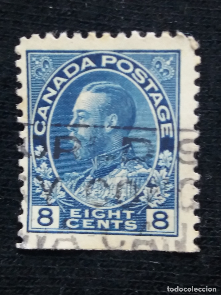 Sellos: CANADA, 8 CENT, REY GEORGE V, A&Ntilde;O 1925.SIN USAR. - Foto 1
