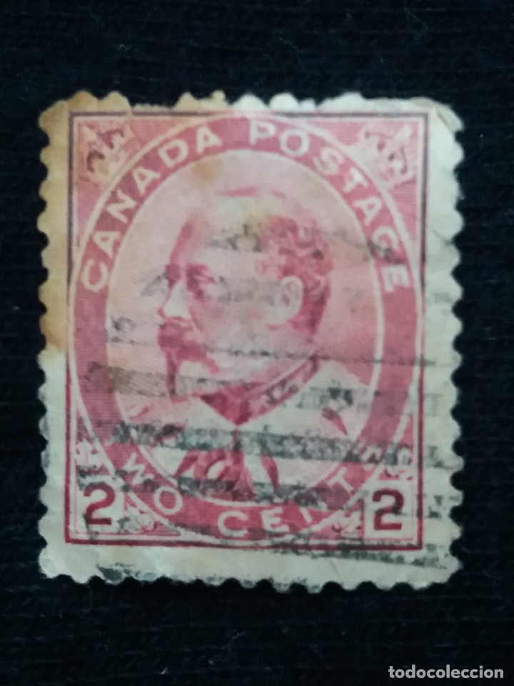 Sellos: CANADA, 2 CENT, REY EDUARDO V.II, A&Ntilde;O 1903.. - Foto 1