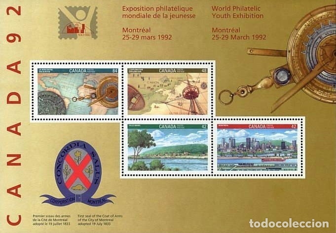 Sellos: D0188# Canad&aacute; 1992. HB Exposici&oacute;n Canad&aacute; 92 (MNH) - Foto 2