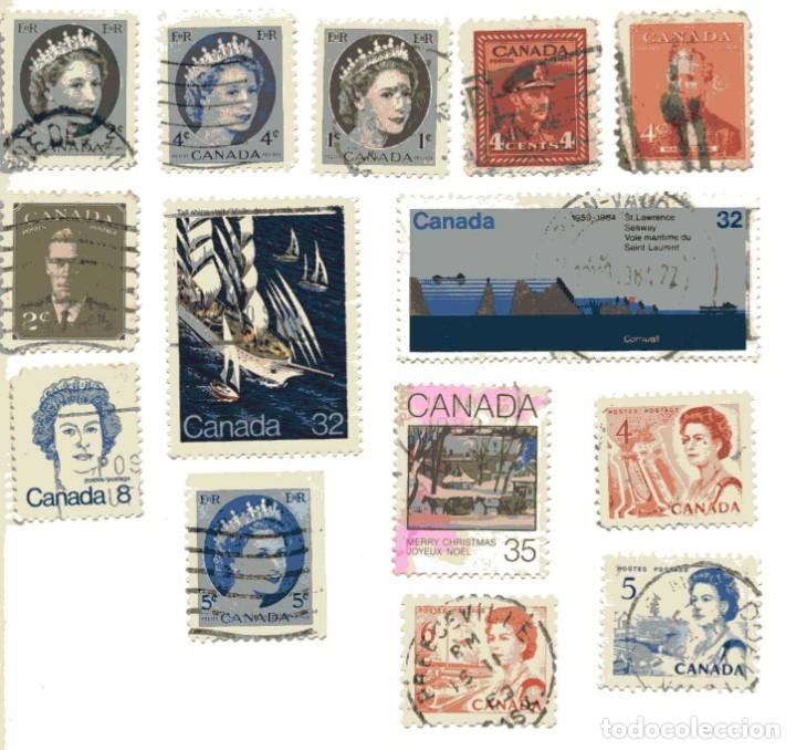 Sellos: 14 sellos de Canada. 1954 -1984 - Foto 1