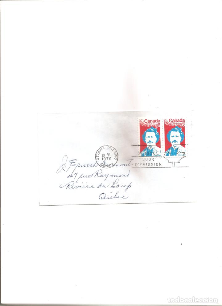 Sellos: CANADA. 19.6.1970. LOUIS RIEL - Foto 1