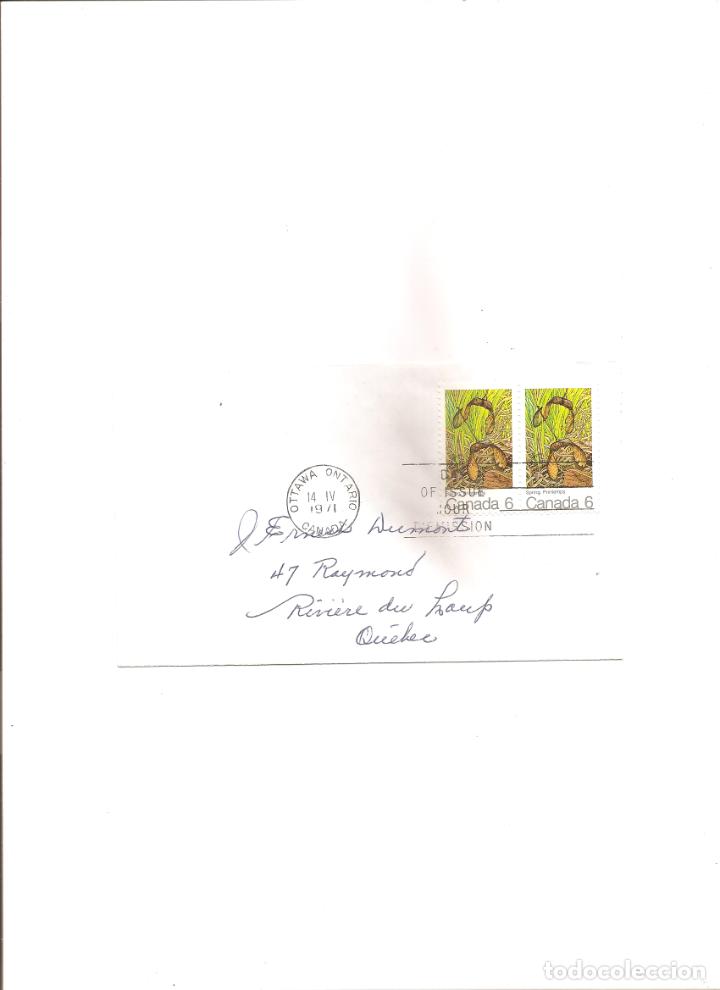 Sellos: canada. primavera. sobre postal - Foto 1