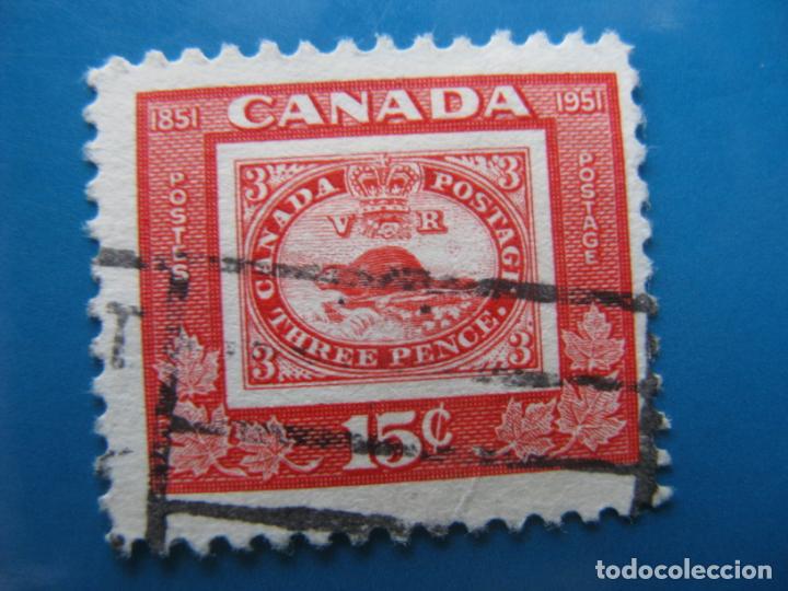 Sellos: -canada 1951, centenario del sello, Yvert 249 - Foto 1