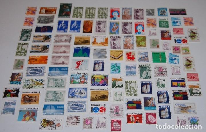 Sellos: LOTE DE 105 SELLOS CANADA - Foto 1