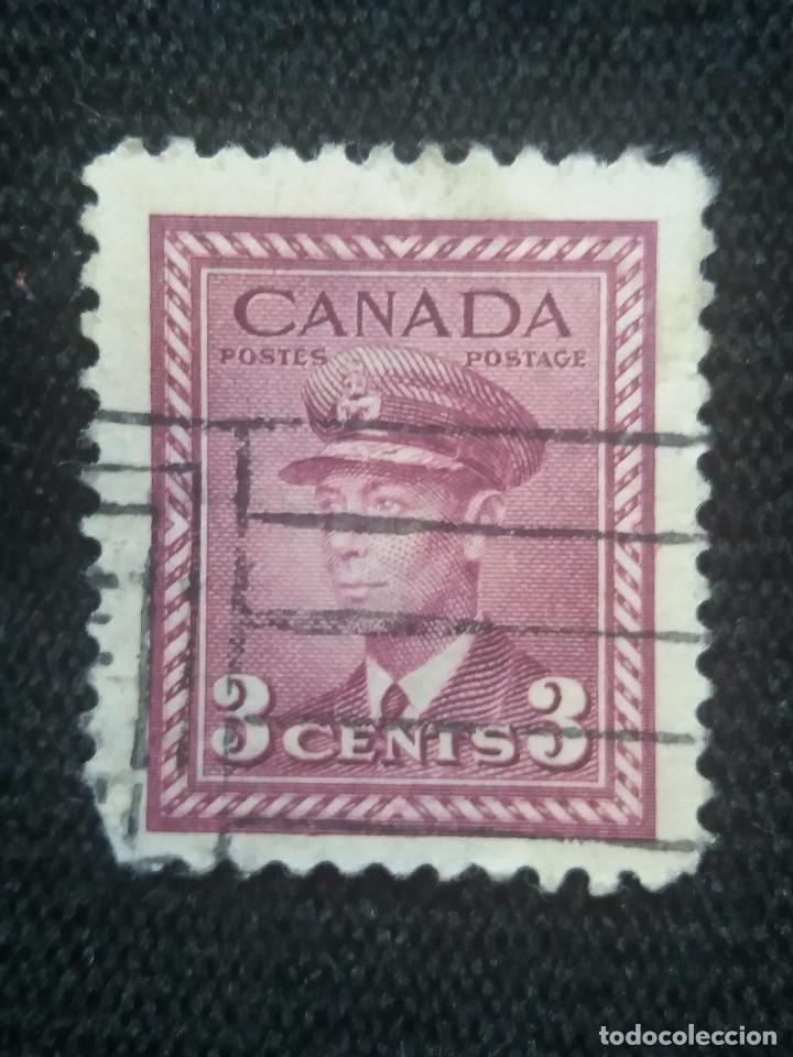 Sellos: CANADA, 3C, REY GEORGE VI, A&Ntilde;O 1943, - Foto 1