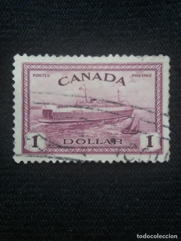 Sellos: CANADA, 1 DOLLAR, A&Ntilde;O 1950 - Foto 1
