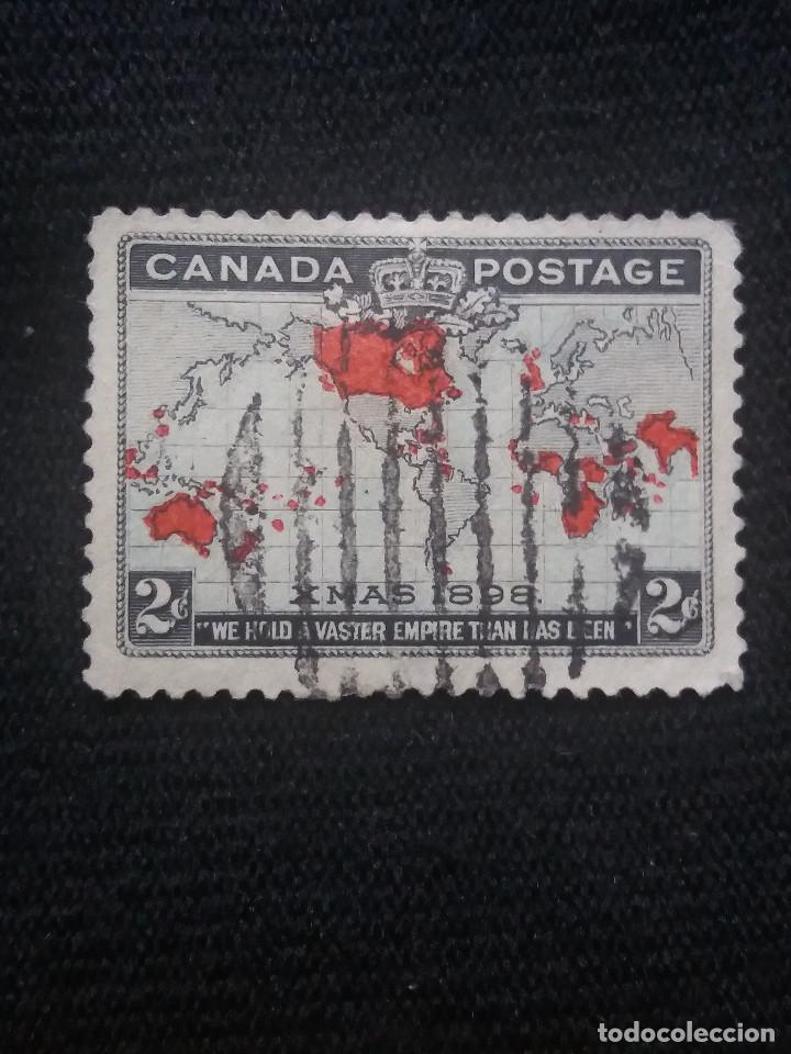 Sellos: CANADA, 2 CENTS, XMAS, A&Ntilde;O 1898. - Foto 1