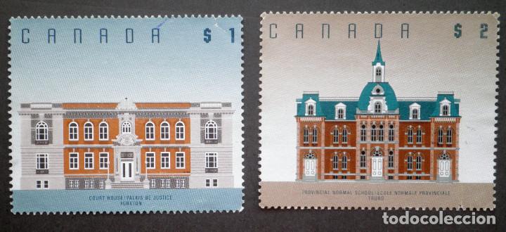 Sellos: Serie completa 1994 Canad&aacute; Arquitectura - Foto 1