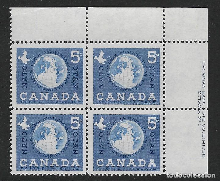 Stamps: CANAD&Aacute;. Yvert n&ordm; 311 en bloque de 4 nuevo
