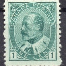 Sellos: CANADA/1903/MH/SC#85/ REY EDUARDO VII / REALEZA / 1C VERDE