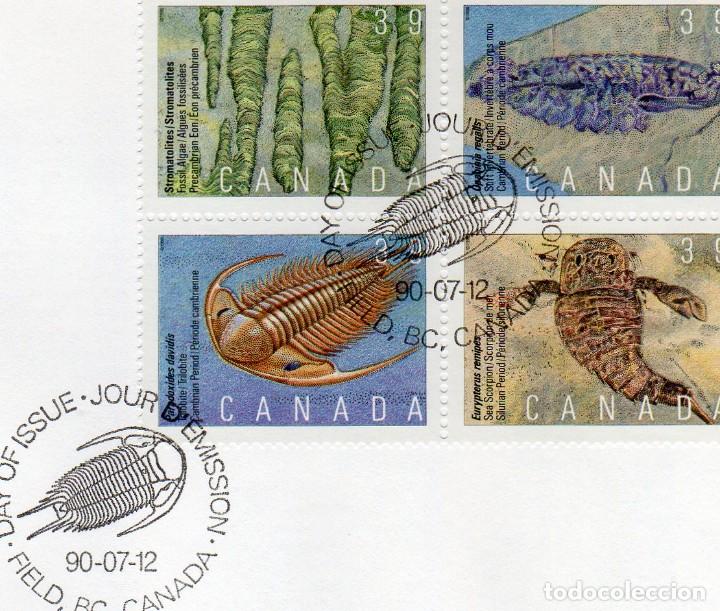 Sellos: CANADA. PREHISTORIA. SOBRE PRIMER DIA FDC. 1990. - Foto 2