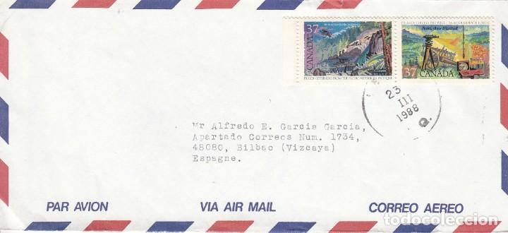 Sellos: CORREO AEREO: CANADA 1988 - Foto 1