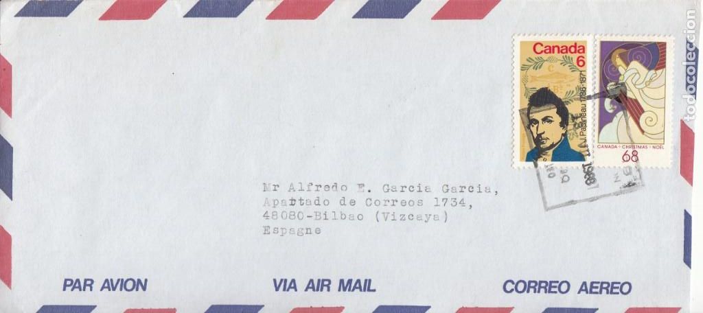 Sellos: CORREO AEREO: CANADA 1988 - Foto 1