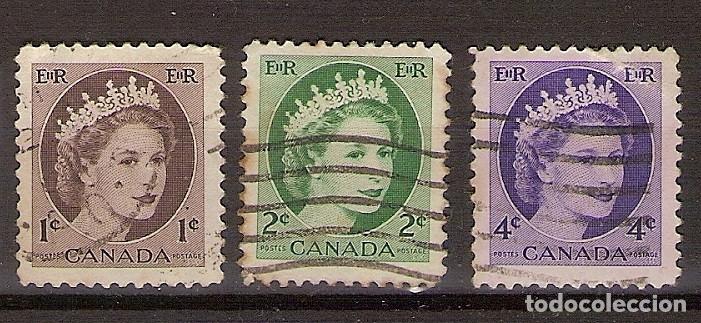 Sellos: CANAD&Aacute; 1954 (Isabel II) USADOS - Foto 1