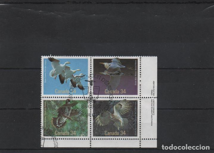 Sellos: Serie completa usada de Canad&aacute; de 1986. Tema p&aacute;jaros. - Foto 1