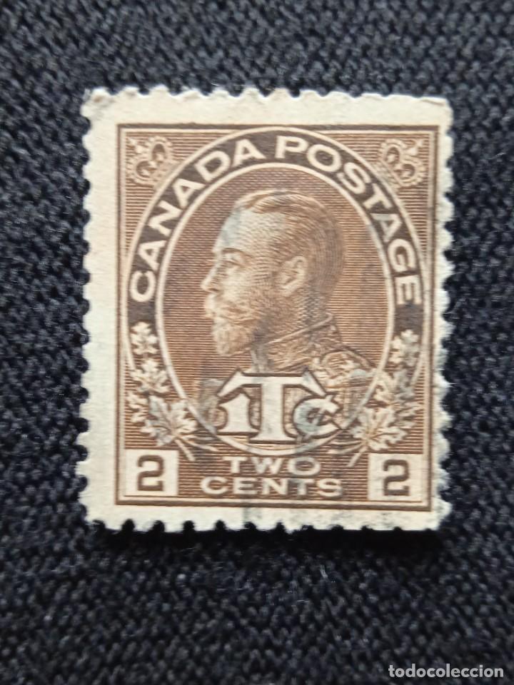 Sellos: CANADA 2 CENTS REY GEORGE V.. A&Ntilde;O 1916.. - Foto 1