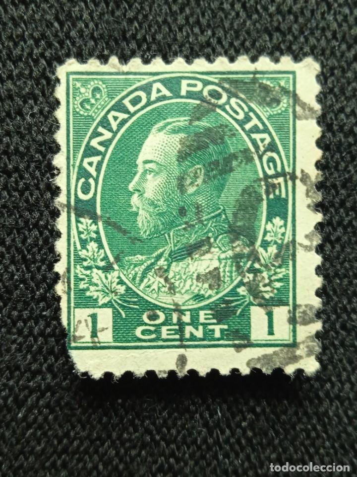 Sellos: CANADA 1 CENTS REY GEORGE V.. A&Ntilde;O 1910.. - Foto 1