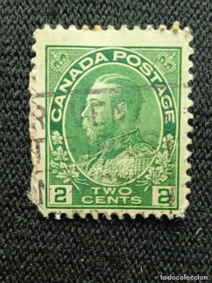 Sellos: CANADA 2 CENTS REY GEORGE V.. A&Ntilde;O 1910.. - Foto 1