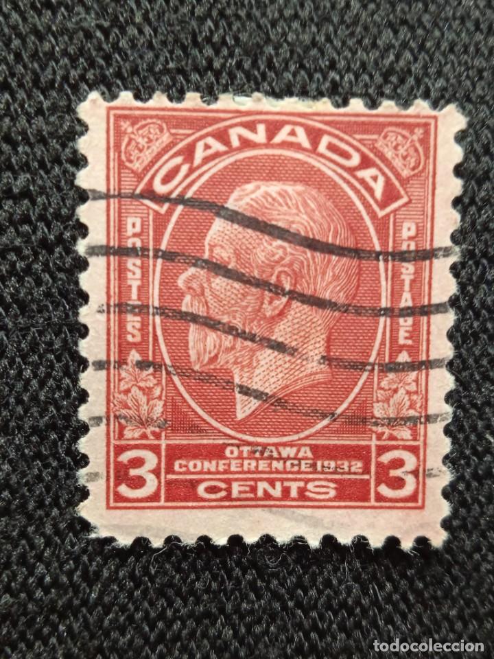 Sellos: CANADA 3 CENTS REY GEORGE V.. A&Ntilde;O 1932.. - Foto 1