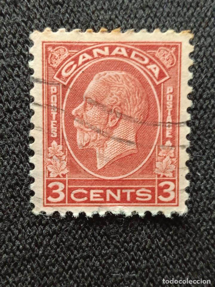 Sellos: CANADA 3 CENTS REY GEORGE V.. A&Ntilde;O 1932.. - Foto 1