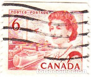 Sellos: 1967 - CANADA - ISABEL II - TRANSPORTE - YVERT 382Aa - Foto 1