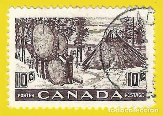 Sellos: CANADA. 1950. SECADERO DE PIELES - Foto 1