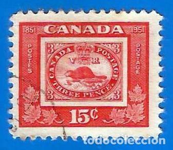 Sellos: CANADA. 1951. CENTENARIO ADMINISTRACION POSTAL BRITANICA - Foto 1