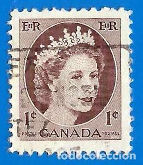 Sellos: CANADA. 1954. REINA ISABEL II - Foto 1