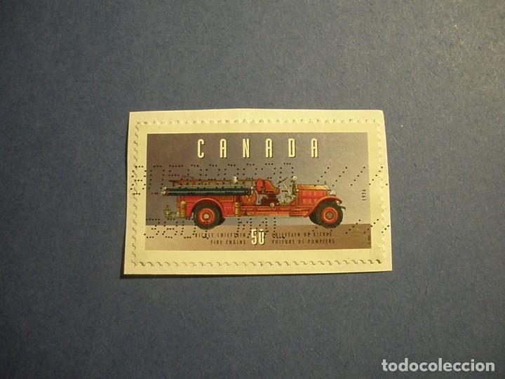 Sellos: CANADA - CAMI&Oacute;N DE BOMBEROS. - Foto 1
