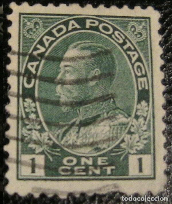 Sellos: CANADA SELLO ONE CENT - 1 CENTIMO GEORGE V - 1910 / 1920 - Foto 1