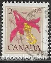 Sellos: CANAD&Aacute; YVERT 710, FLORA - Foto 1
