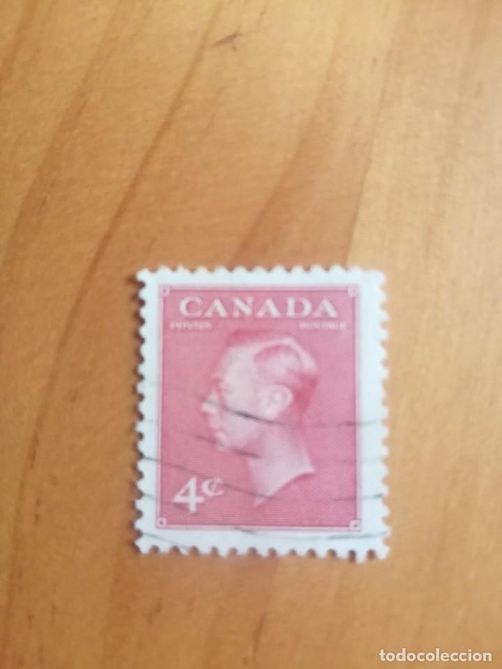 Sellos: CANADA - 4 C - A&Ntilde;O 1950 - REY GEORGE VI - Foto 1
