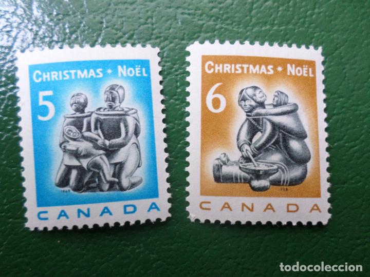 Sellos: canada, 1968, navidad, Yvert 409/10 - Foto 1