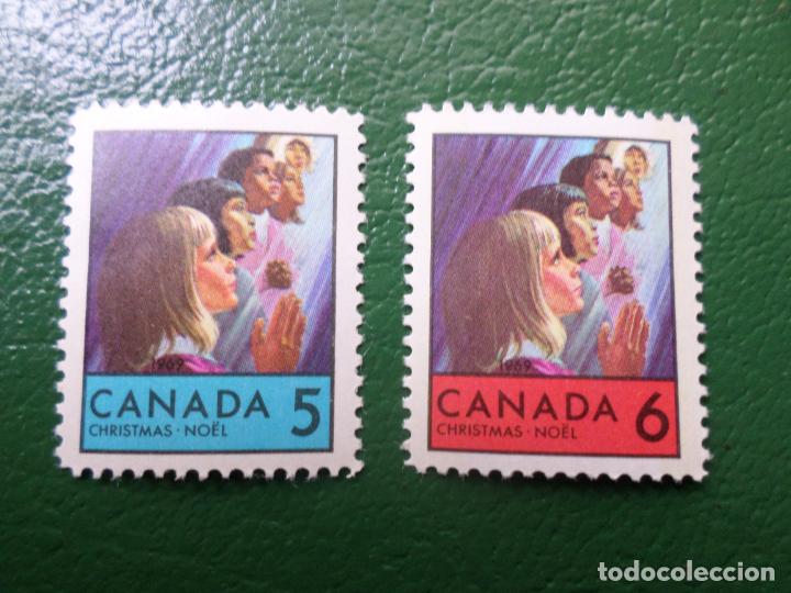 Sellos: canada, 1969, navidad, Yvert 417/18 - Foto 1