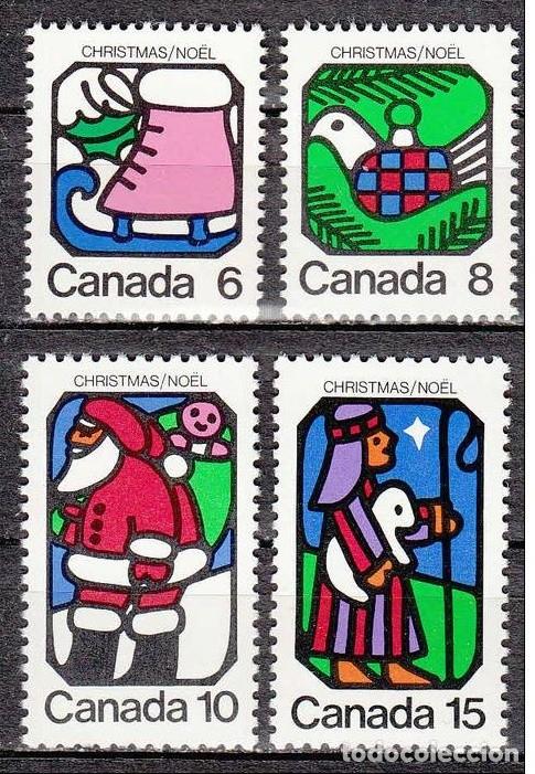 Sellos: CANADA 1973 - NAVIDAD - YVERT 515-518** - Foto 1