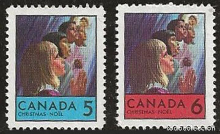Sellos: CANADA 1968 - NAVIDAD - YVERT 417-418** - Foto 1