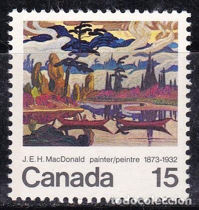 Sellos: CANADA 1973 - PINTOR J.E.H. MAC DONALD - YVERT 500** - Foto 1