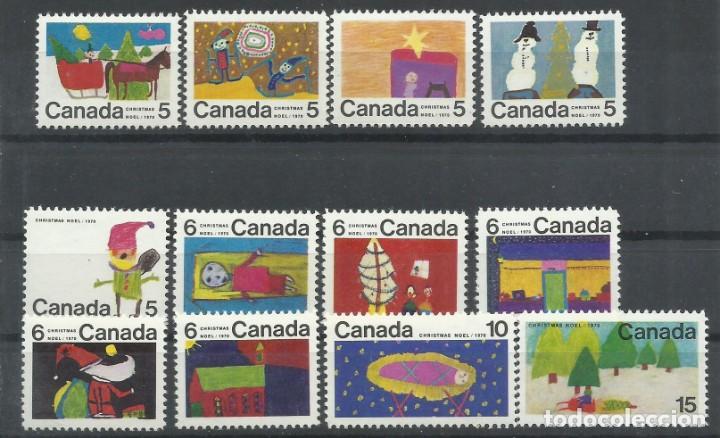Sellos: CANADA 1970 - NAVIDAD - YVERT 439-450** - Foto 1