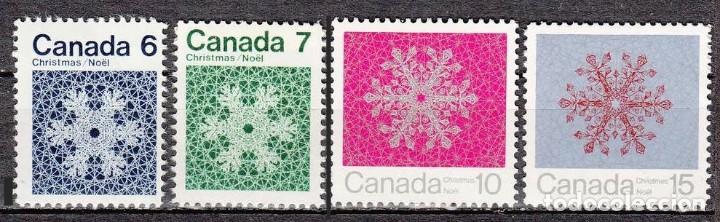 Sellos: CANADA 1971 - NAVIDAD - YVERT 4465-468** - Foto 1