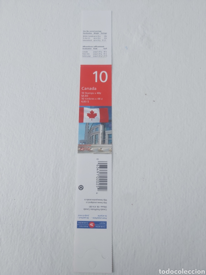 Sellos: 2010 Canad&aacute; carnets bandera - Foto 2