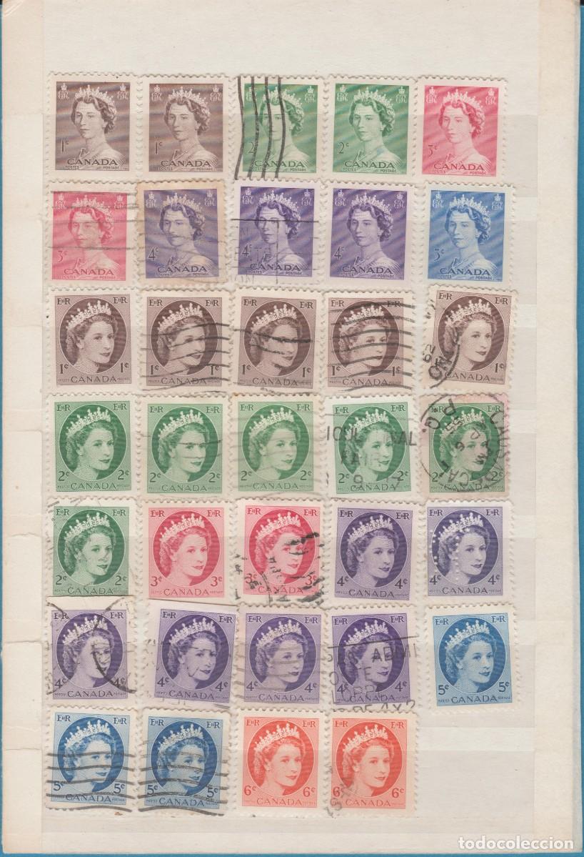 Sellos: CANAD&Aacute;, LOTE ISABEL II. - Foto 1