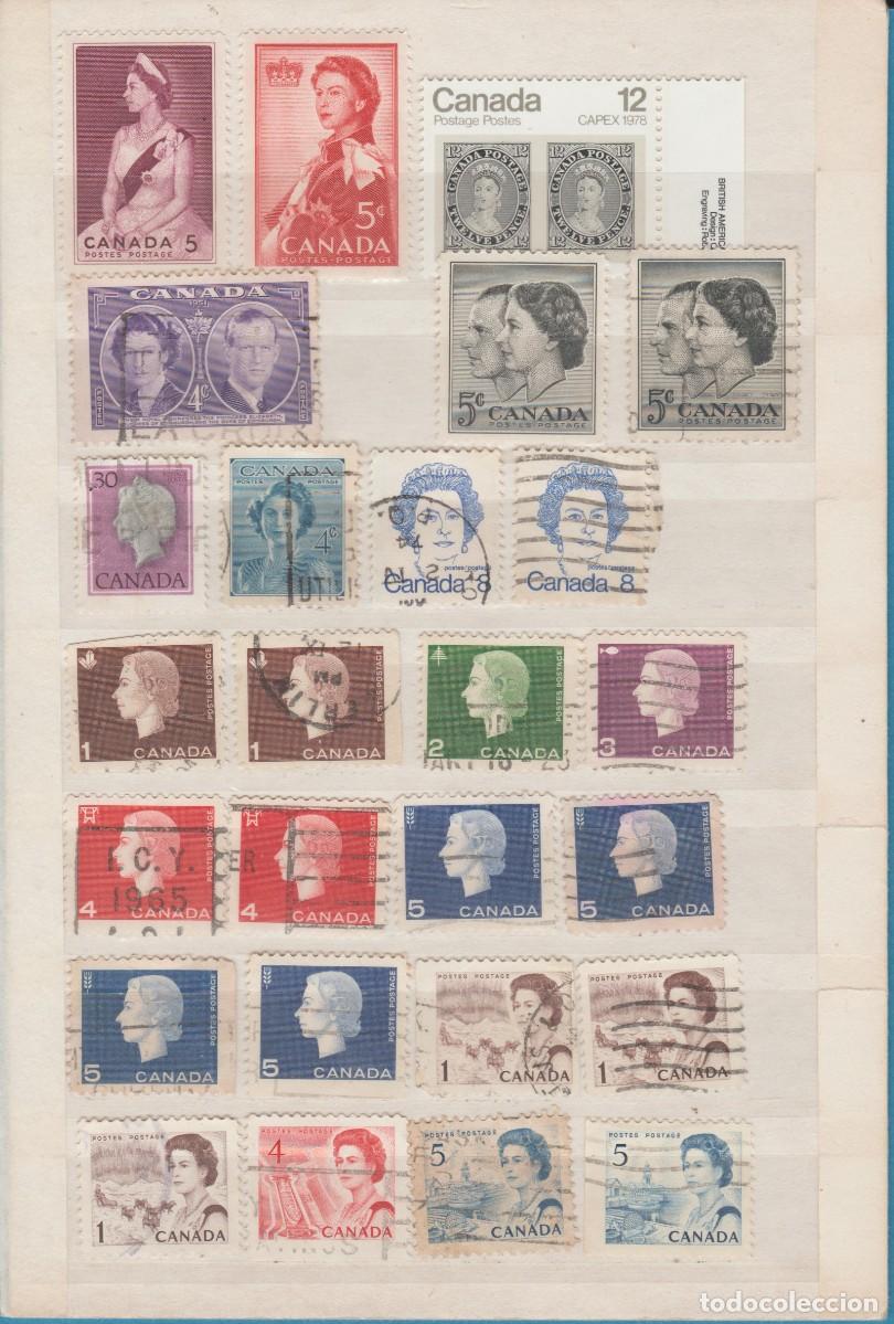 Sellos: CANAD&Aacute;, LOTE ISABEL II. - Foto 2