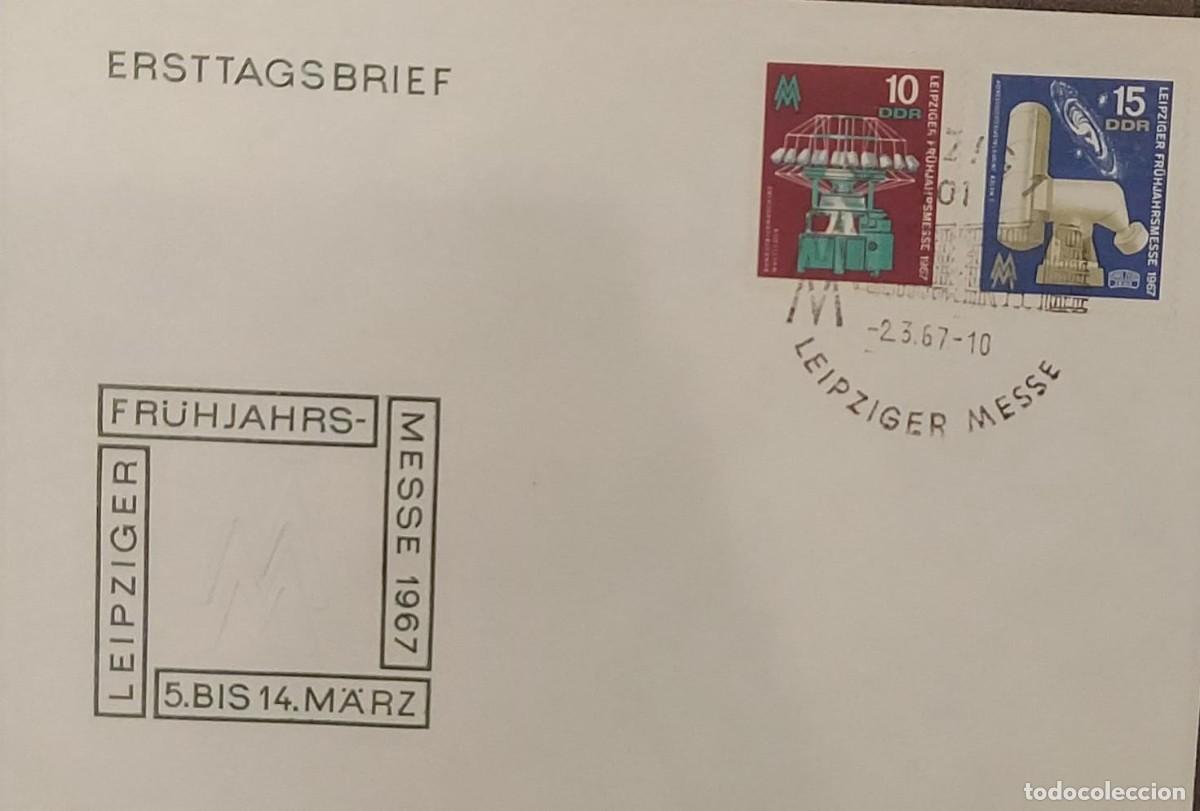 Sellos: J) 1967 GERMANY, SPRING, LEIPZIGER FAIR, MULTIPLE STAMPS, FDC - Foto 1