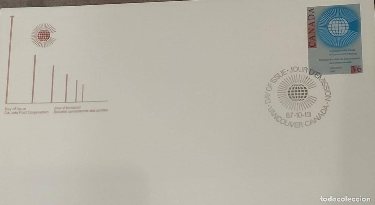 Sellos: J) 1987 CANADA, CIRCLE, FDC - Foto 1