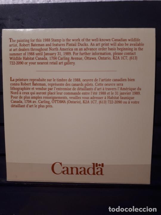 Sellos: Canada. 1988. Carnet. - Foto 3
