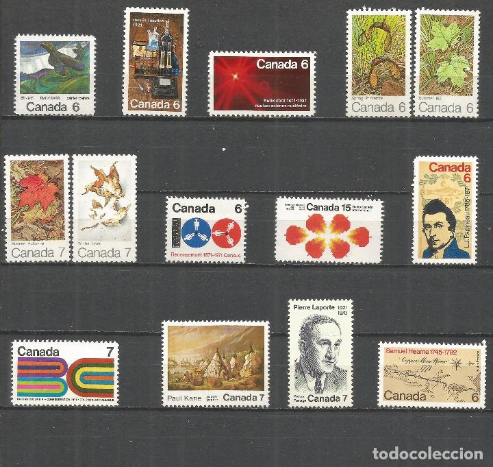Sellos: CANADA A&Ntilde;O 1971 ** CONJUNTO DE SERIES COMPLETAS - Foto 1