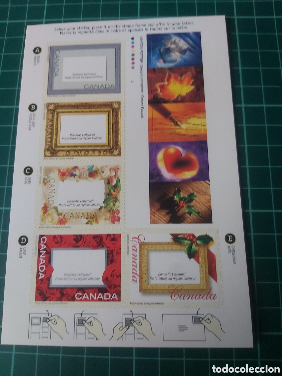 Sellos: Canad&aacute; carnets autoadesiva marcos arre dise&ntilde;o - Foto 1