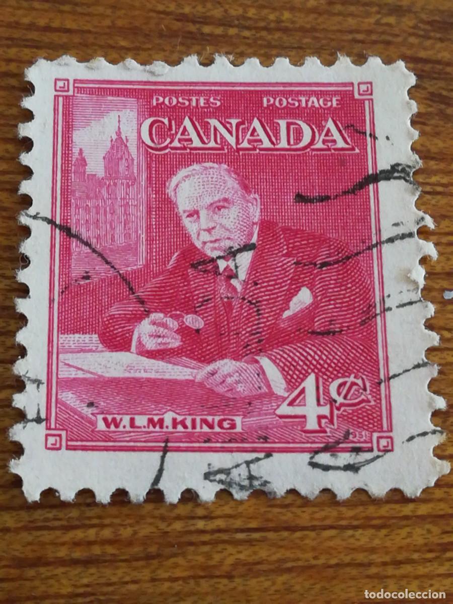 Sellos: antiguo sello Canada 4 c. King - Foto 1