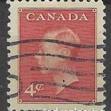 Francobolli: CANADÁ 1950 - JORGE IV SIN ”POSTES POSTAGE”, CARMÍN - USADO